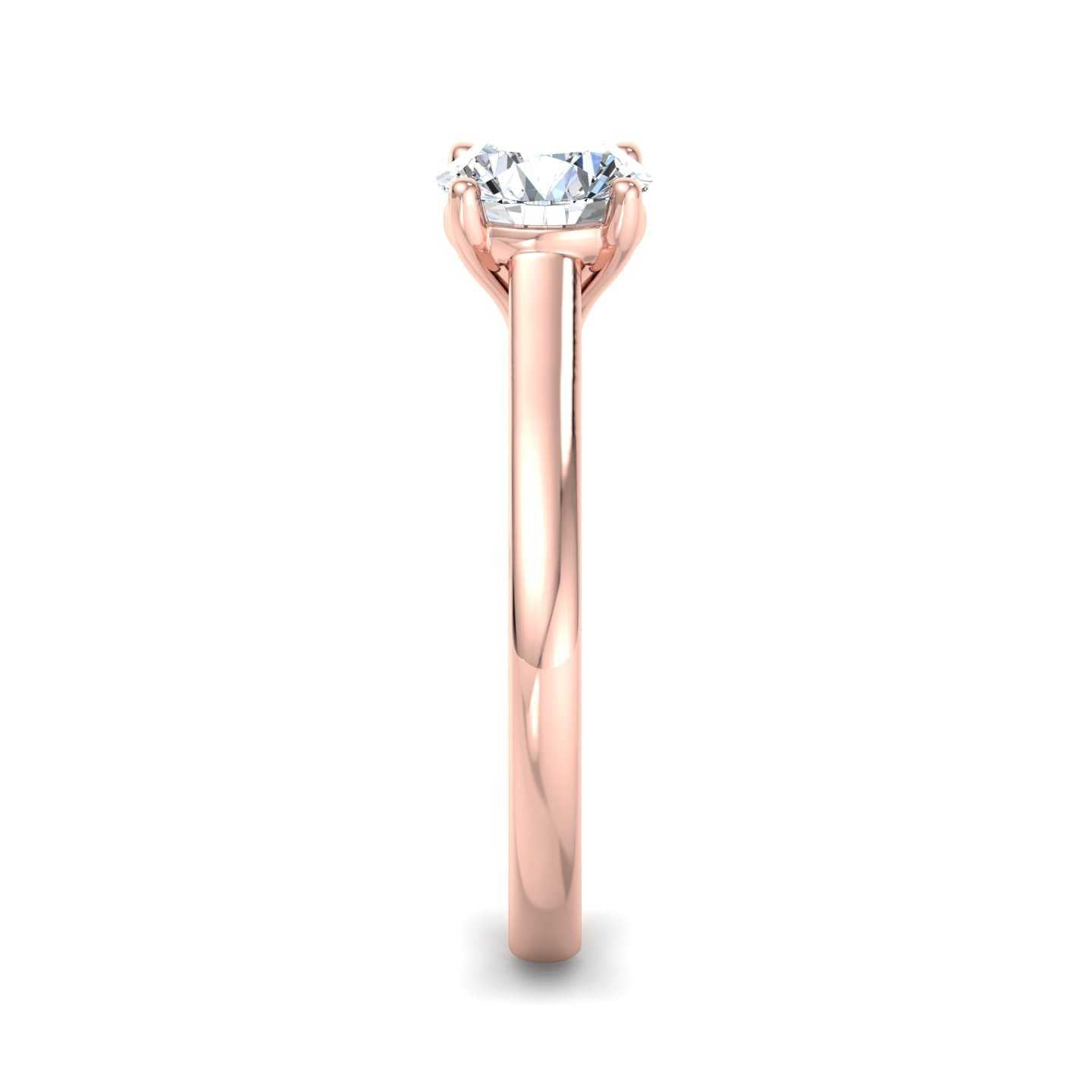 Cathedral Solitaire Ring - Rose Gold