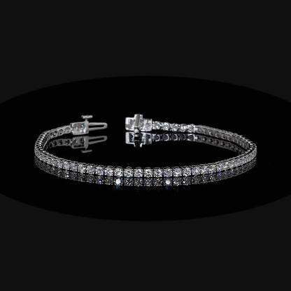 3 Carat Lab Diamond Tennis Bracelet - 14k White Gold